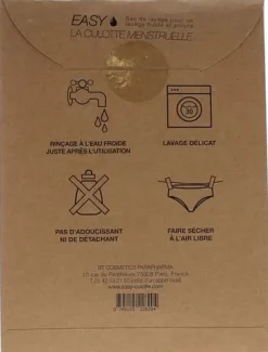 String menstruel Easy - un string et sa poche de lavage