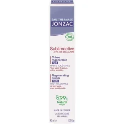 Sublimactive crème regénérante nuit bio Jonzac - tube de 40 ml