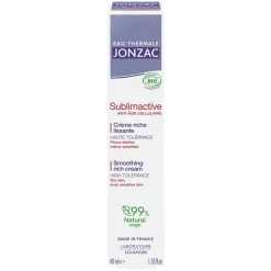 Sublimactive Crème riche lissante bio Eau Thermale Jonzac - tube de 40 ml