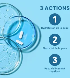 Sublime peau hyaluronique 400mg Santarôme - boite de 30 gélules