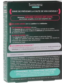 Sublimes cheveux anti-chute Santarome - boîte de 30 comprimés