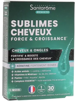 Sublimes cheveux force & croissance Santarome - boîte de 30 comprimés