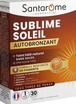 Sublime soleil autobronzant Santarome - boite de 30 gélules