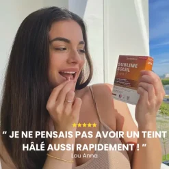 Sublime soleil 2en1 goût passion mangue Santarome - boite de 20 ampoules