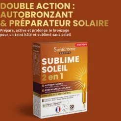 Sublime soleil 2en1 goût passion mangue Santarome - boite de 20 ampoules