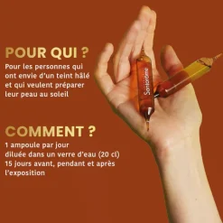 Sublime soleil 2en1 goût passion mangue Santarome - boite de 20 ampoules