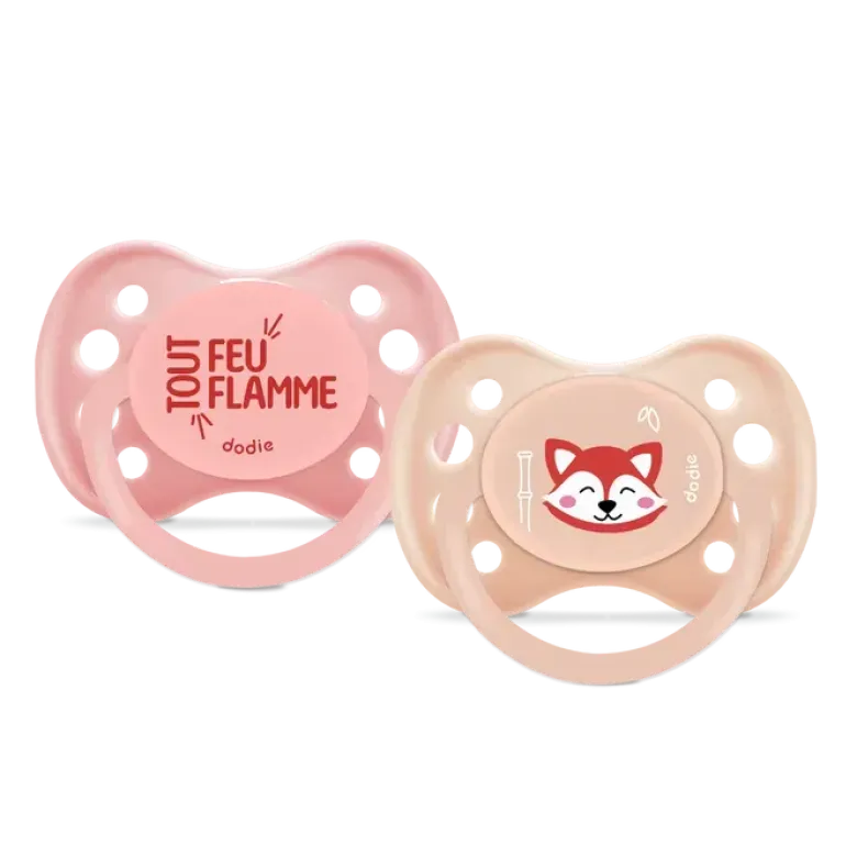 Sucette anatomique 0-6 mois Dodie - lot de 2 sucettes