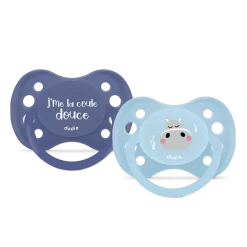Sucette anatomique 0-6 mois Dodie - lot de 2 sucettes