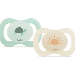 Sucette anatomique silicone 0-2 mois Dodie - lot de 2 sucettes