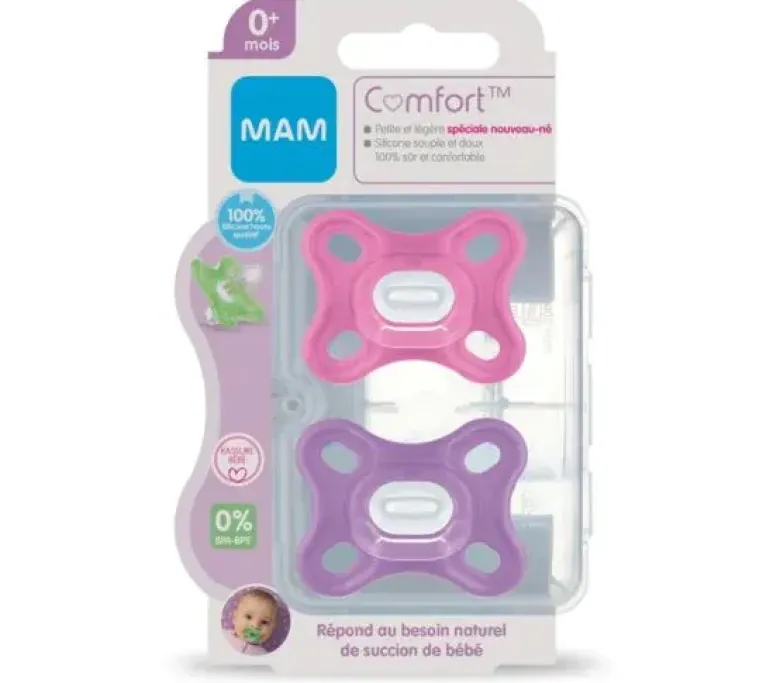 Sucette Comfort spéciale nouveau-né Mam