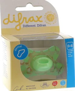 Sucette dentaire avec anneau 0-6 mois Difrax - 1 sucette
