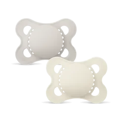 Sucette original silicone 2-6 mois Mam - boite de 2 sucettes - gris