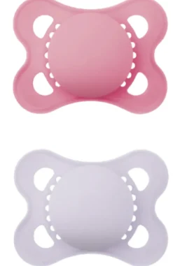 Sucette original silicone 2-6 mois Mam - boite de 2 sucettes - rose
