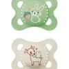 Sucette original silicone 2-6 mois Mam - boîte de 2 sucettes