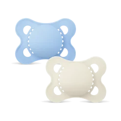 Sucette original silicone 2-6 mois Mam - boite de 2 sucettes - bleu