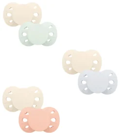 Sucettes anatomique 6-18 mois unies Biolane - lot de 2 sucettes