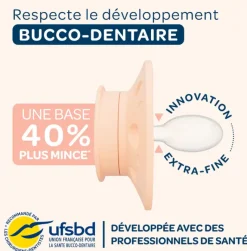 Sucettes anatomique 6-18 mois unies Biolane - lot de 2 sucettes