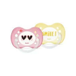Sucettes anatomiques en silicone 6 mois et plus Dodie - 2 sucettes