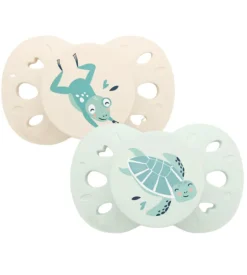 Sucettes anatomiques 0-6 mois animaux Biolane - lot de 2 sucettes