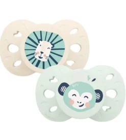 Sucettes anatomiques 6-18 mois animaux Biolane - lot de 2 sucettes