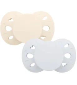Sucettes anatomiques 0-6 mois unies Biolane - lot de 2 sucettes