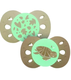 Sucettes anatomiques nuit 0-6 mois animaux Biolane - lot de 2 sucettes