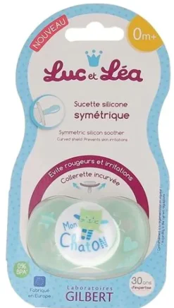 Sucette silicone symétrique 0 mois et + Luc et Léa - une sucette