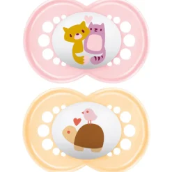 Sucettes Original anatomiques silicone 6mois+ MAM - lot de 2 sucettes
