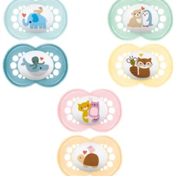 Sucettes Original anatomiques silicone 6mois+ MAM - lot de 2 sucettes