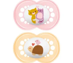 Sucettes Original anatomiques silicone 6mois+ MAM - lot de 2 sucettes