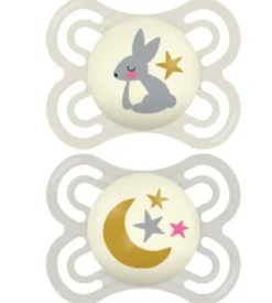 Sucettes Perfect nuit 2-6 mois Mam - boite de 2 sucettes
