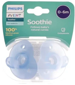 Sucettes Soothie 0-6 mois Avent - lot de 2 sucettes