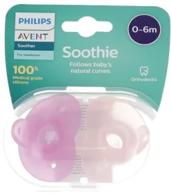 Sucettes Soothie 0-6 mois Avent - lot de 2 sucettes