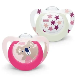 Sucette Starlight day & night 6-18mois NUK - lot de 2 sucettes