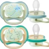 Sucettes ultra air nuit 0-6 mois Philips Avent - lot de 2 sucettes
