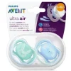 Sucette Ultra air 6-18 mois Avent - lot de 2 sucettes