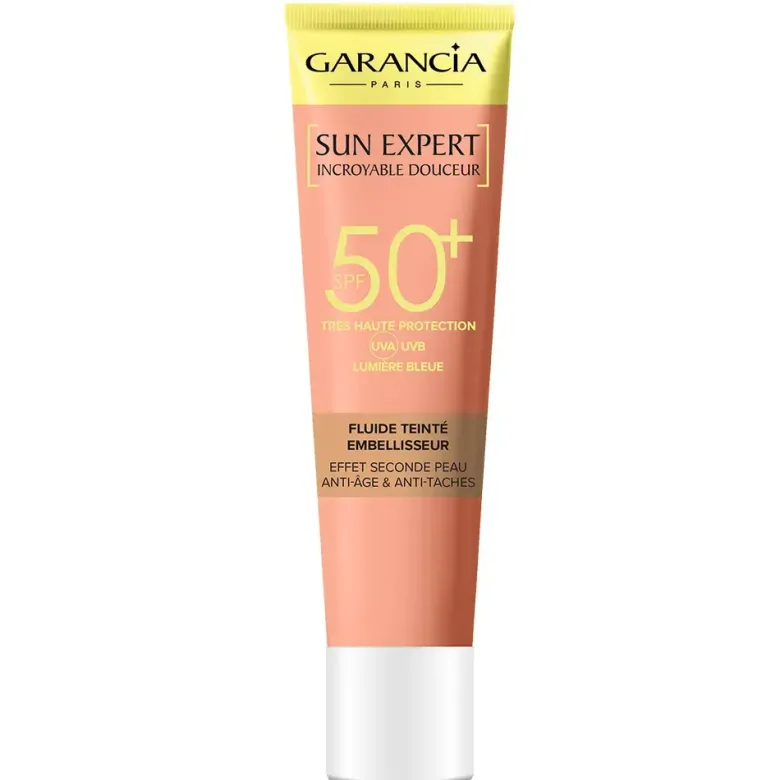Sun Expert fluide teinté embellisseur SPF50+ Garancia - tube de 40ml