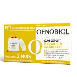 Sun Expert Préparateur solaire 3 en 1 Oenobiol - lot de 2 boîtes de 30 capsules