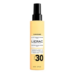 Sunissime lait fondant solaire SPF30 corps Lierac - spray de 150ml
