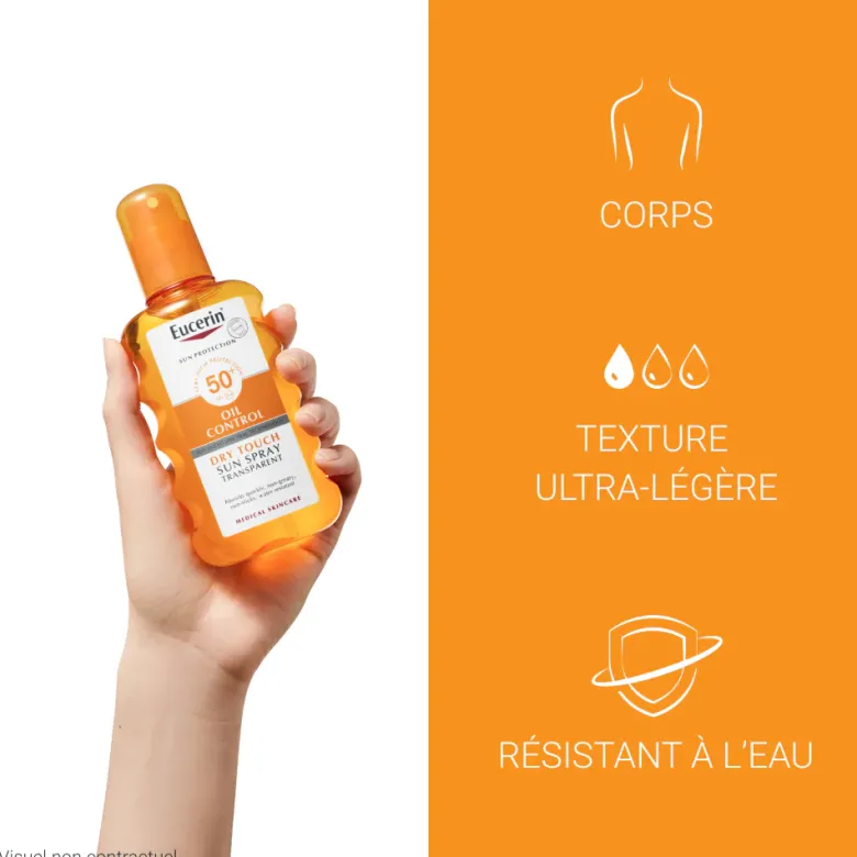 Sun Protection Oil Control Sun Spray transparent SPF50+ Eucerin - spray de 200 ml