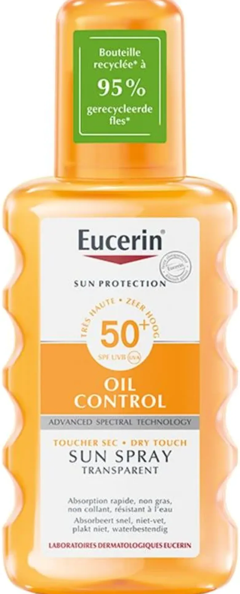 Sun Protection Oil Control Sun Spray transparent SPF50+ Eucerin - spray de 200 ml