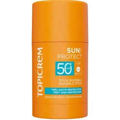 Sun Protect Stick solaire invisible SPF50+ Topicrem - stick de 15g