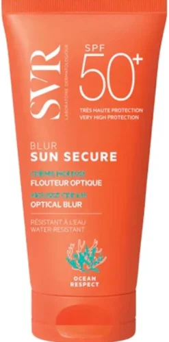Sun Secure Blur Crème mousse flouteur optique SPF 50 sans parfum SVR - tube de 50 ml