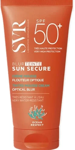 Sun Secure Blur Crème mousse flouteur optique SPF 50 teinté SVR - tube de 50 ml