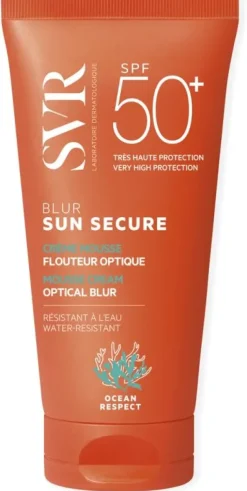Sun Secure Blur Crème mousse flouteur optique SPF 50 SVR - tube de 50 ml