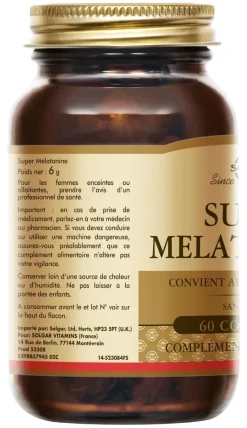 Super mélatonine Solgar – 60 comprimés