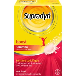 Supradyn Boost Vitamines et Minéraux 20 comprimés effervescents