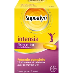 Supradyn Intensia à avaler Vitamines, Minéraux et Fer 30 comprimés Réduit la fatigue