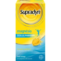 Supradyn Magnesia effervescent Vitamines ; minéraux et magnésium 30 comprimés Anti Stress