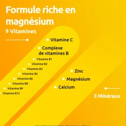 Supradyn Magnesia effervescent Vitamines ; minéraux et magnésium 30 comprimés Anti Stress